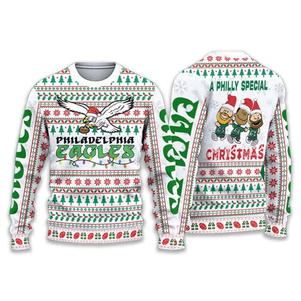 Eagles 2024 A Philly Special Ugly Christmas Sweater