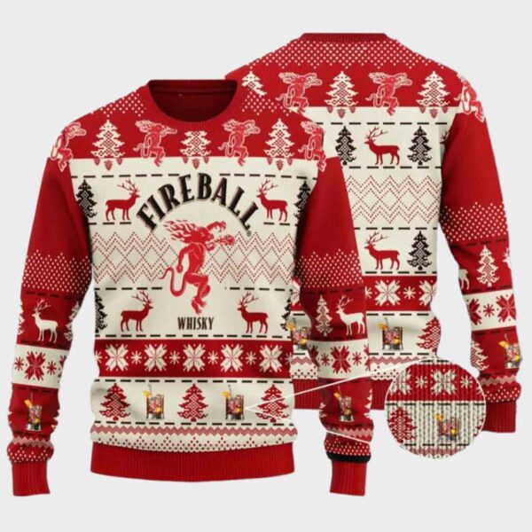 Fireball Whisky Christmas Sweater