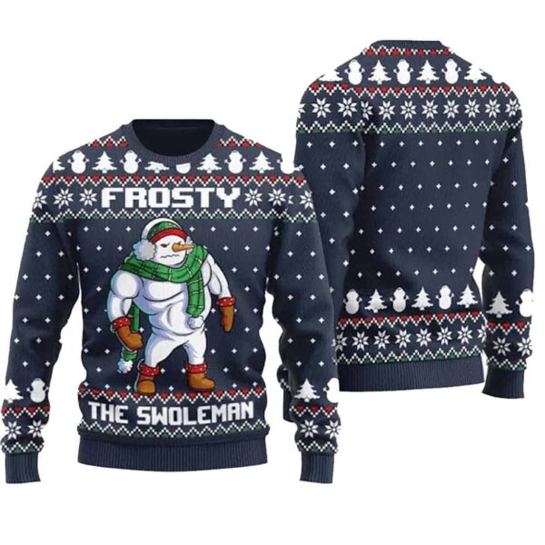 Frosty Swoleman Ugly Christmas Sweater