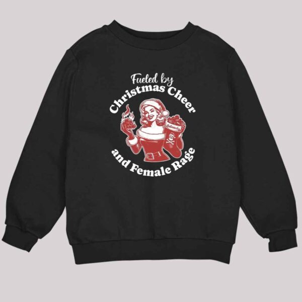 Fueled By Christmas Cheer And Female Rage Patriarchy Shirt 3