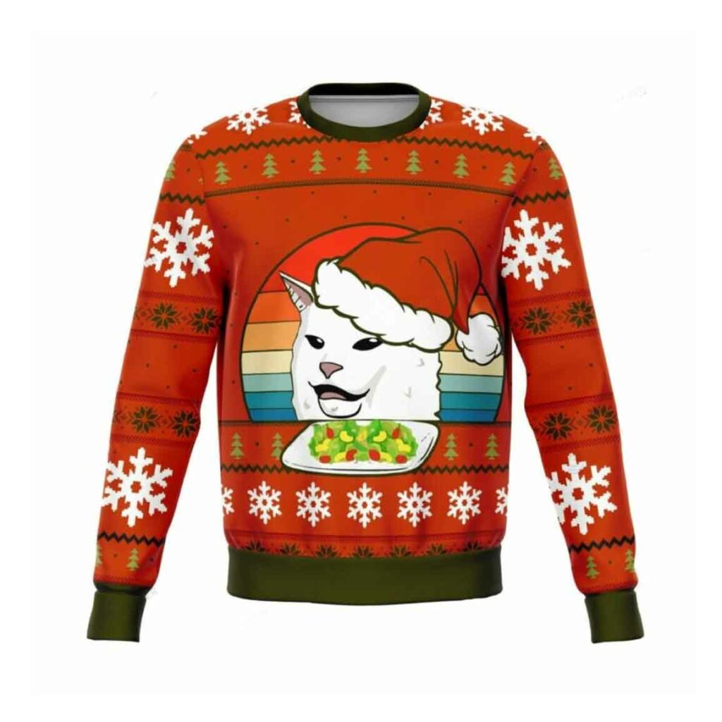 Funny Cat Meme Ugly Christmas Sweater