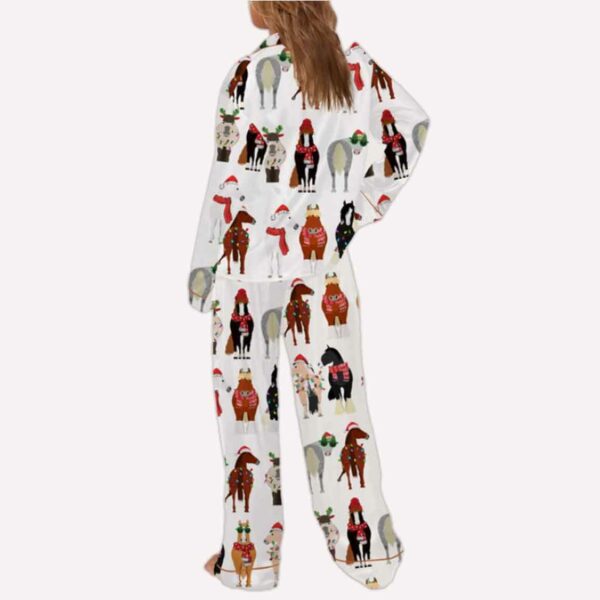 Funny Horse Christmas Pajama Set 3