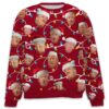 Funny Trump Face 2024 Ugly Sweater 1