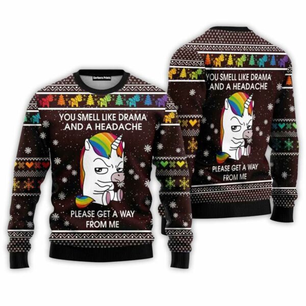 Funny Unicorn Ugly Christmas Sweater