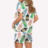 Gin Bottles Satin Pajama Set 2