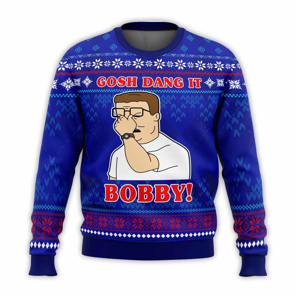 Gosh Dang It Bobby King Of The Hill Ugly Christmas Sweater 1