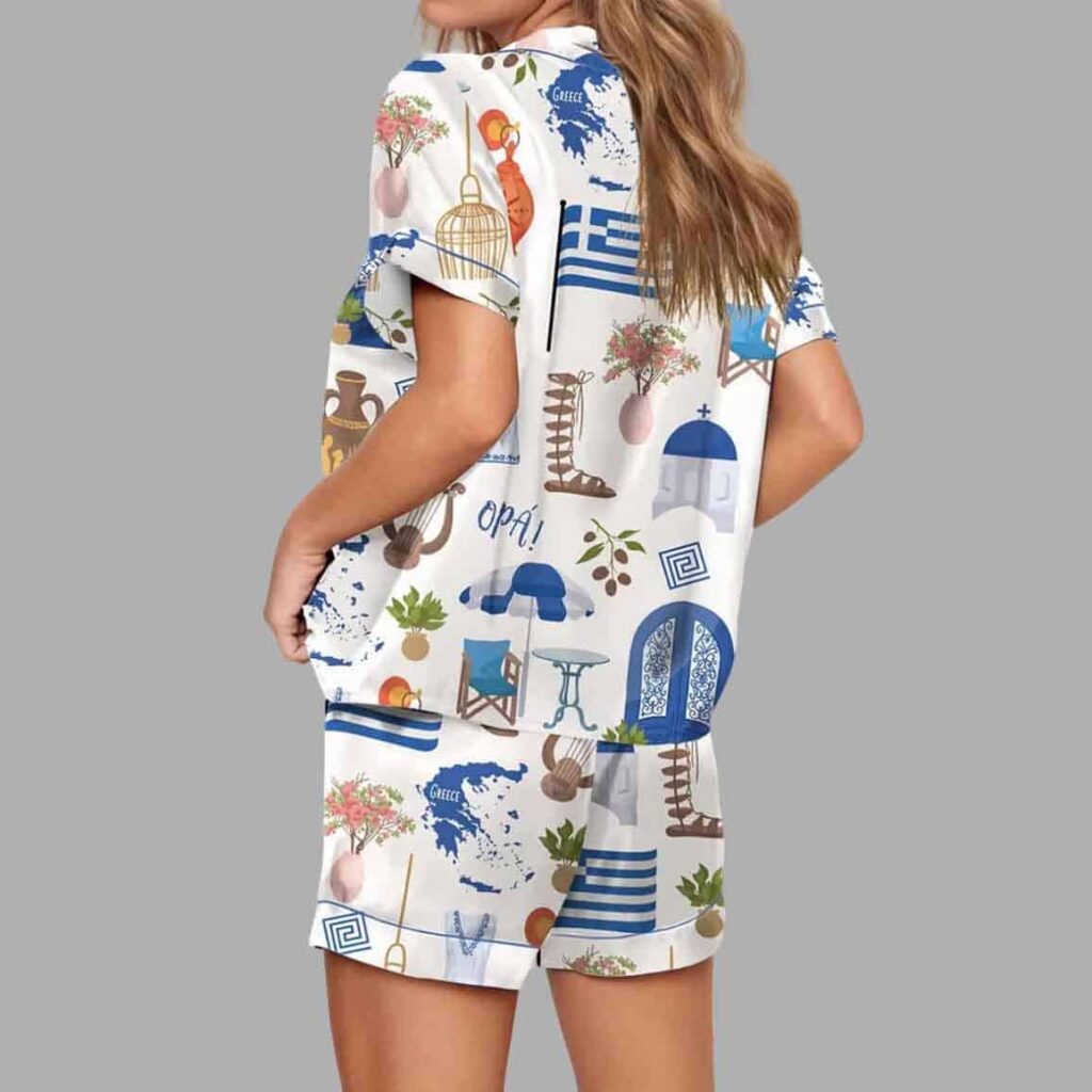 Greece Travel Pajama Set