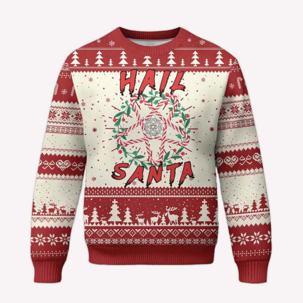 Hail Santa Ugly Christmas Sweater