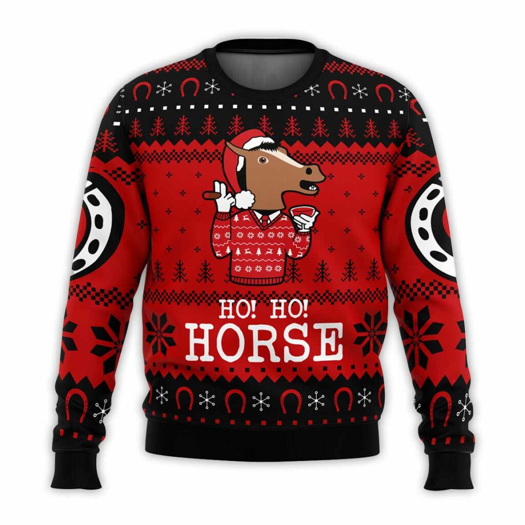 Ho! Ho! Horse Bojack Horseman Ugly Christmas Sweater