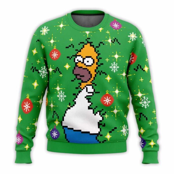 Homer Bush Meme The Simpsons Ugly Christmas Sweater 1