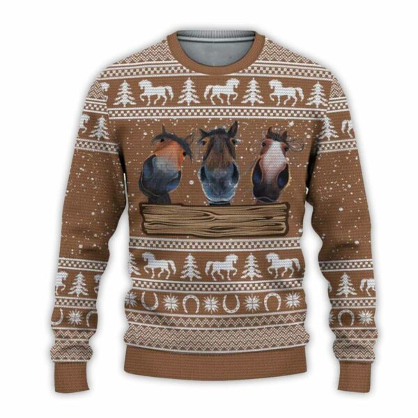 Horse Meme Ugly Christmas Sweaters