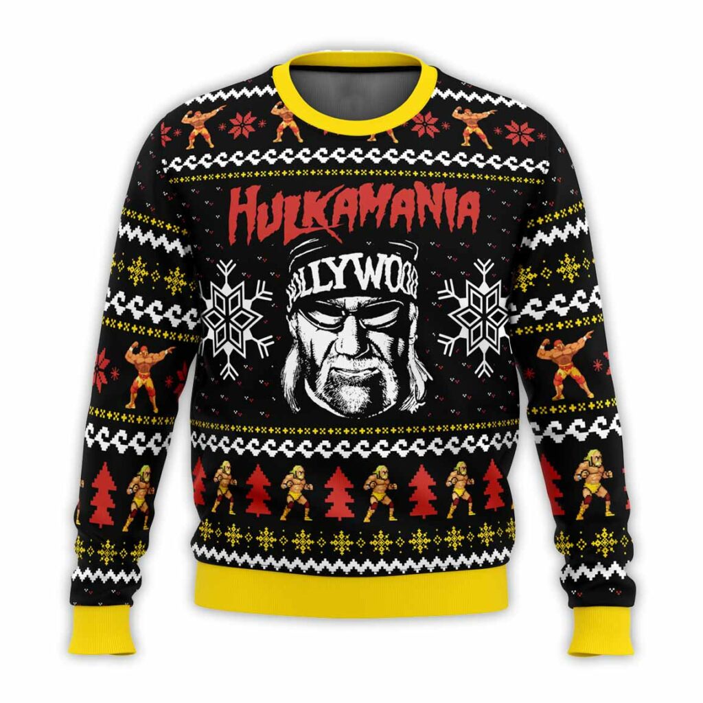 Hulkamania Hulk Hogan Ugly Christmas Sweater 1