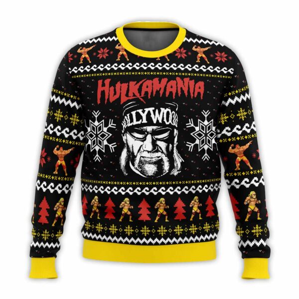 Hulkamania Hulk Hogan Ugly Christmas Sweater 1