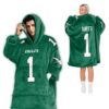 Hurts Philadelphia Eagles Football Unisex Blanket Hoodie 2