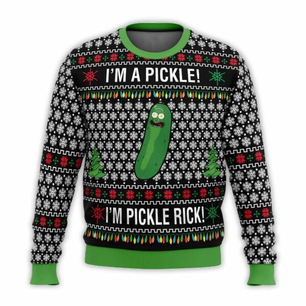 Im A Pickle Rick and Morty Ugly Christmas Sweater