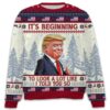 It's Beginning To Look A Lot Like I Told You So Trump 2024 Ugly Sweater 2