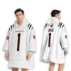 JaMarr Chase Cincinnati Bengals Football Unisex Blanket Hoodie 2