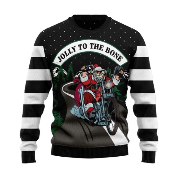 Jolly To The Bone Ugly Christmas Sweater