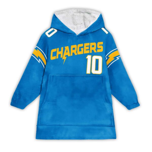 Justin Herbert Chargers Football Unisex Blanket Hoodie 1