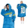 Justin Herbert Chargers Football Unisex Blanket Hoodie 2