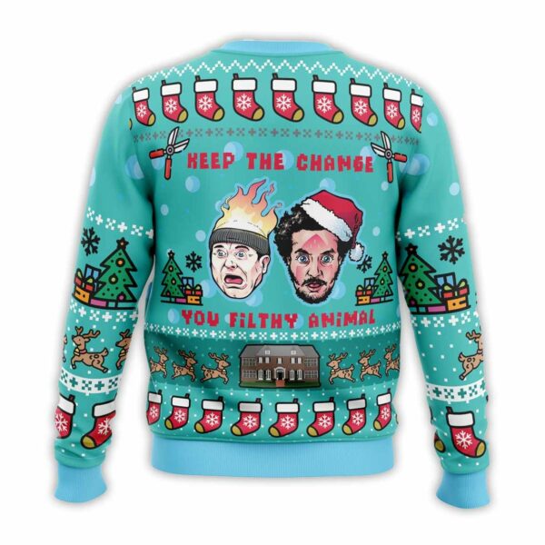 Keep The Change Home Alone Ugly Christmas Sweater 2