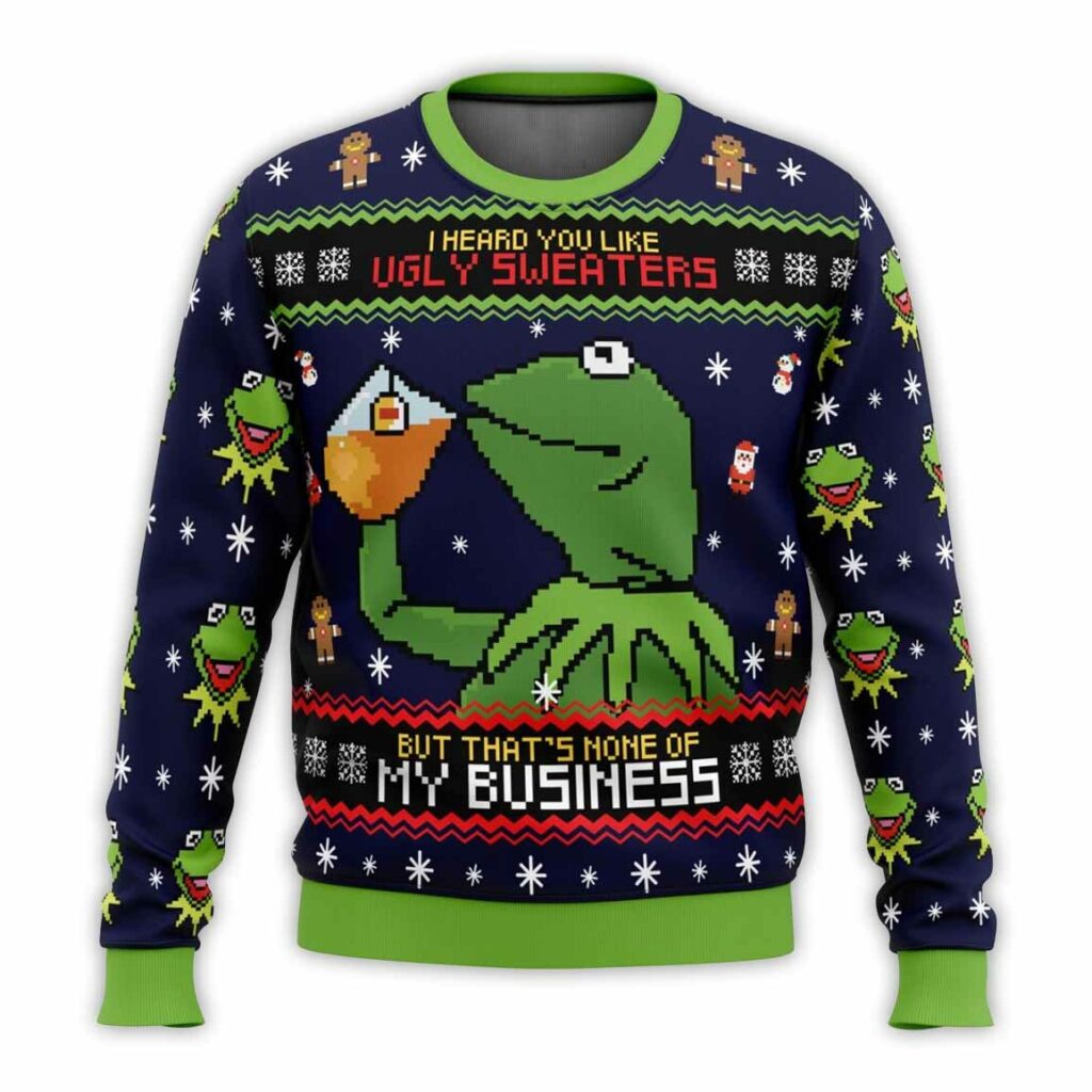 Kermit the Frog Ugly Christmas Sweater