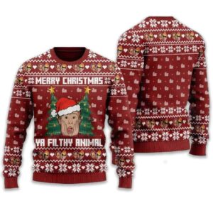 Kevin Home Alone Merry Christmas Ya Filthy Animal Ugly Sweater