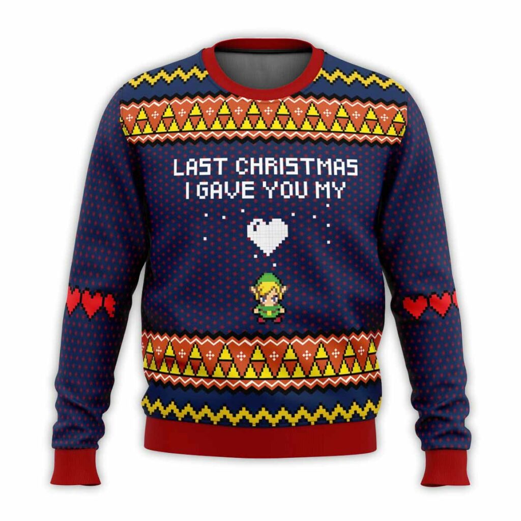 Last Christmas I Gave You My Heart Legend of Zelda Ugly Christmas Sweater