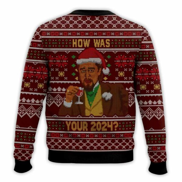 Leonardo DiCaprio Meme How Was Your 2024 Ugly Christmas Sweater 2