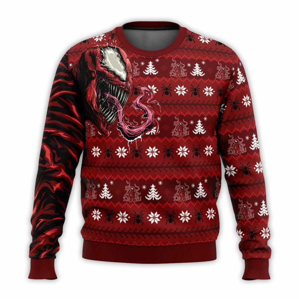 Let There Be Christmas Carnage Marvel Ugly Christmas Sweater 1