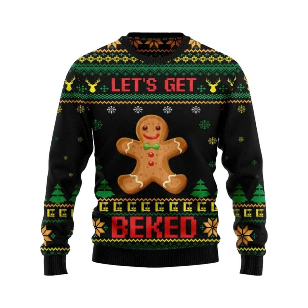 Let's Get Baked Christmas Ugly Sweater