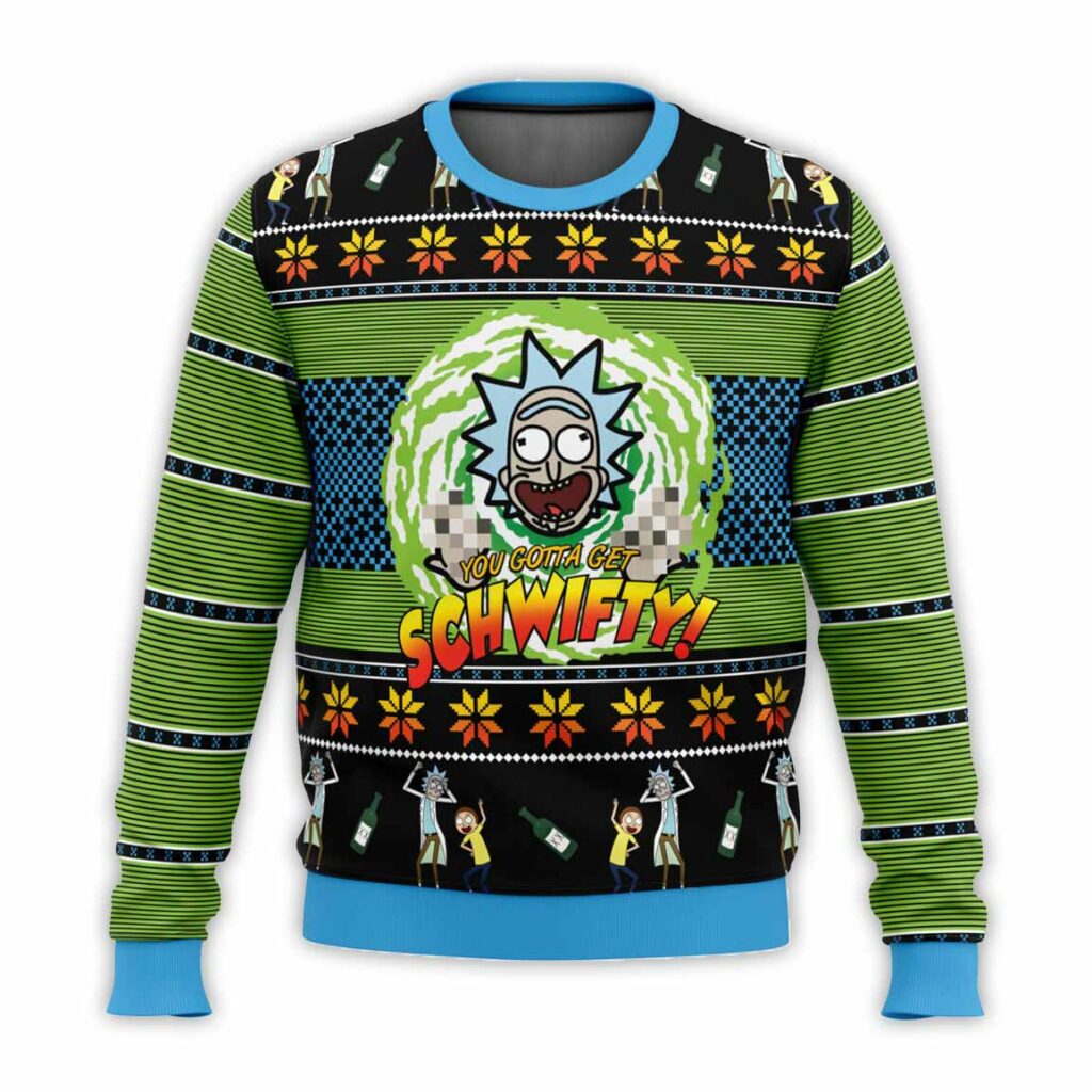 Let's Get Schwifty! Rick and Morty Ugly Christmas Sweater