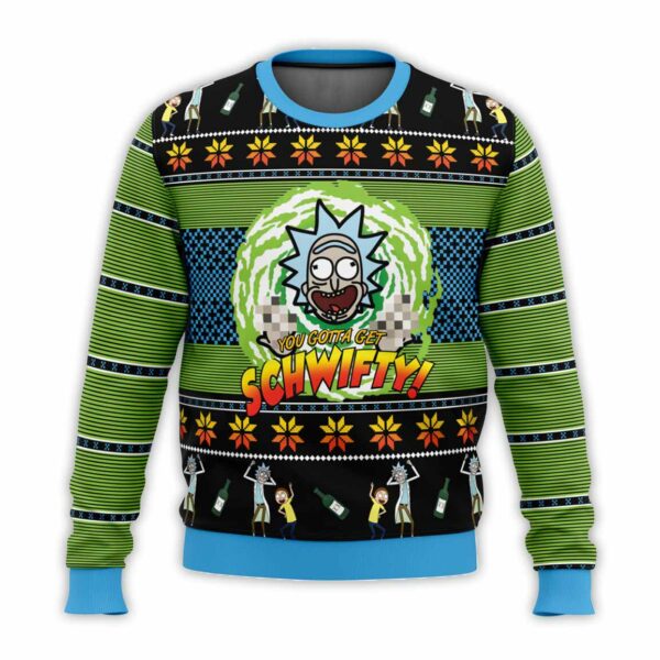 Let's Get Schwifty! Rick and Morty Ugly Christmas Sweater