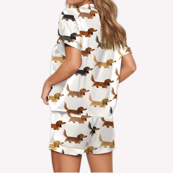 Longhaired Dachshund Print Pajama Set 3