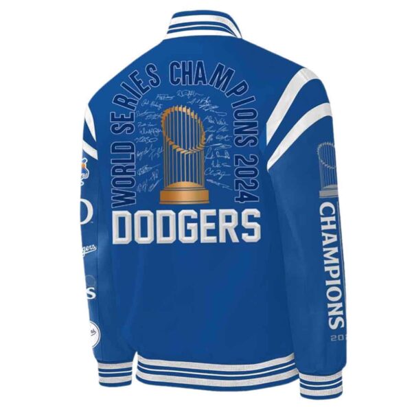 Los Angeles Dodgers World Series Champions 2024 Blue Baseball Jacket 2