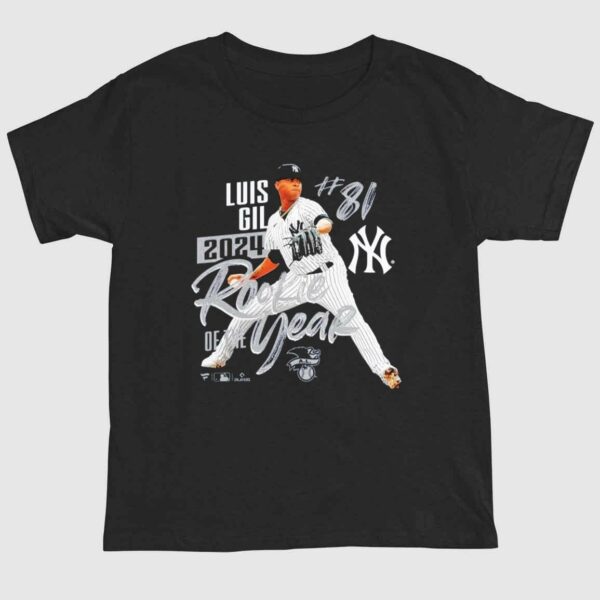 Luis Gil New York Yankees 2024 American League Rookie Of The Year Shirt 1 2