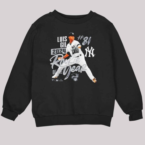 Luis Gil New York Yankees 2024 American League Rookie Of The Year Shirt 4 2