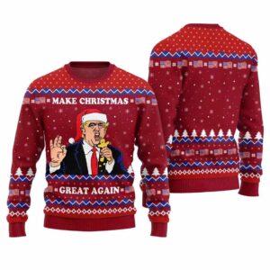 Make Christmas Great Again Trump Ugly Sweater 2