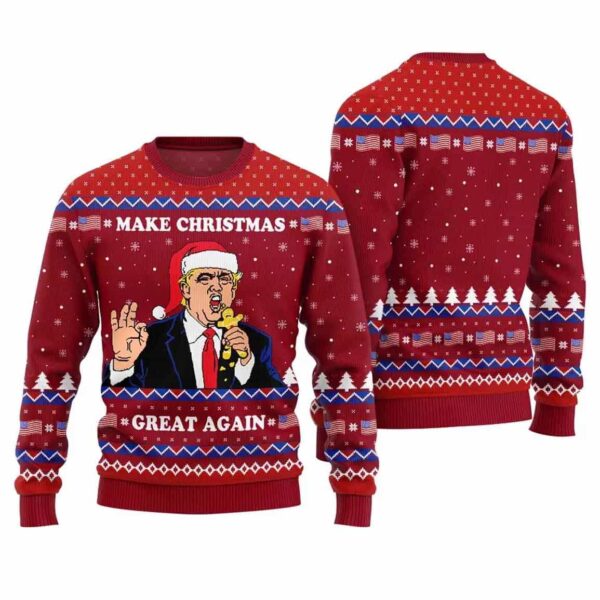 Make Christmas Great Again Trump Ugly Sweater 2