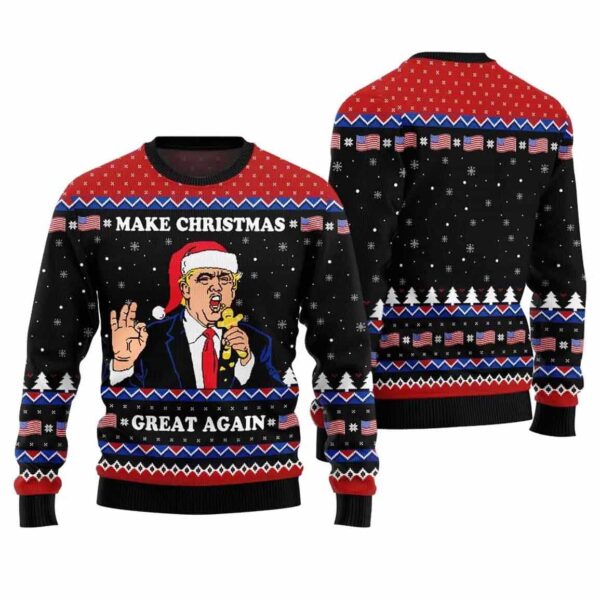 Make Christmas Great Again Trump Ugly Sweater