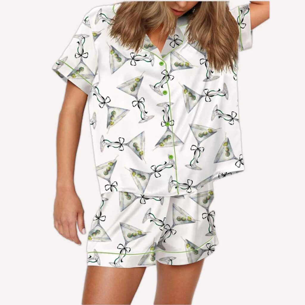 Martini Bow Pajama Set 1