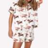 Martini Dachshund Dogs Pajama Set 1