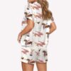 Martini Dachshund Dogs Pajama Set 2