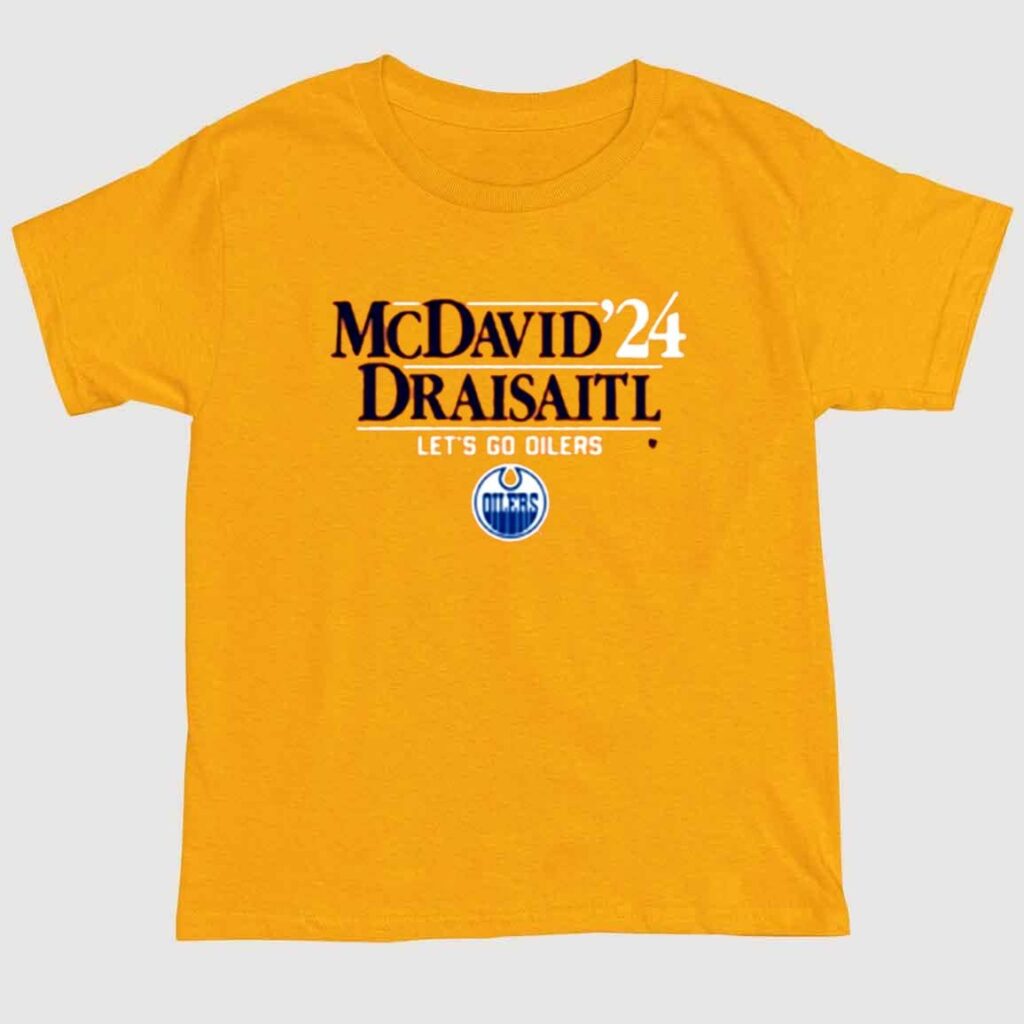 Mcdavid Draisaitl '24 Let's Go Oilers Shirt