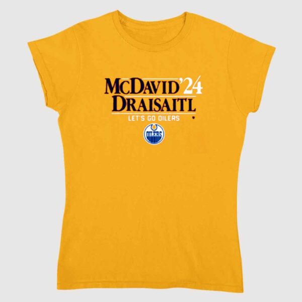 Mcdavid Draisaitl '24 Let's Go Oilers Shirt