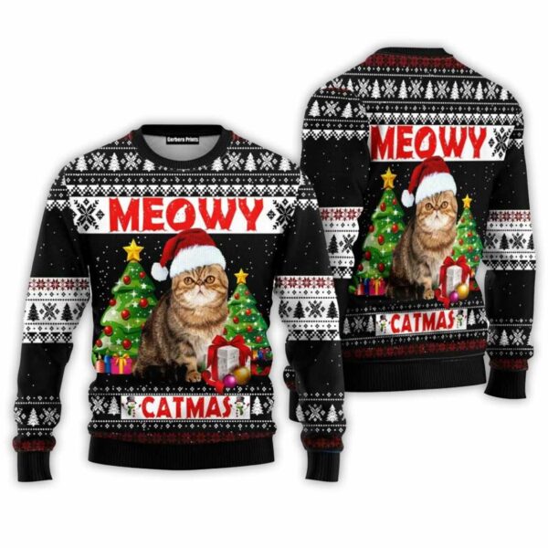 Meowy Catmas Ugly Christmas Sweater