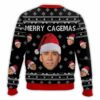 Merry Cagemas Nicolas Cage Ugly Christmas Sweater 2