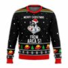 Merry Christmas Form Area 51 Ugly Christmas Sweater