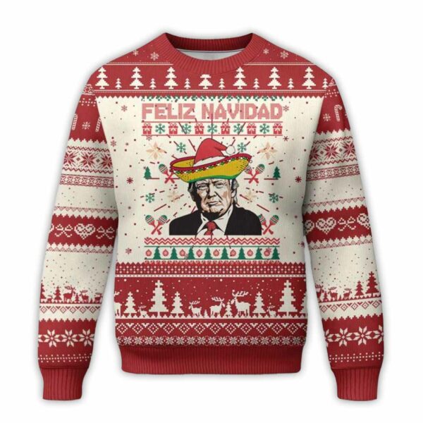 Mexico Xmas Trump Ugly Christmas Sweater