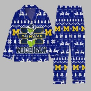 Michigan Grnch Christmas Pajamas Set